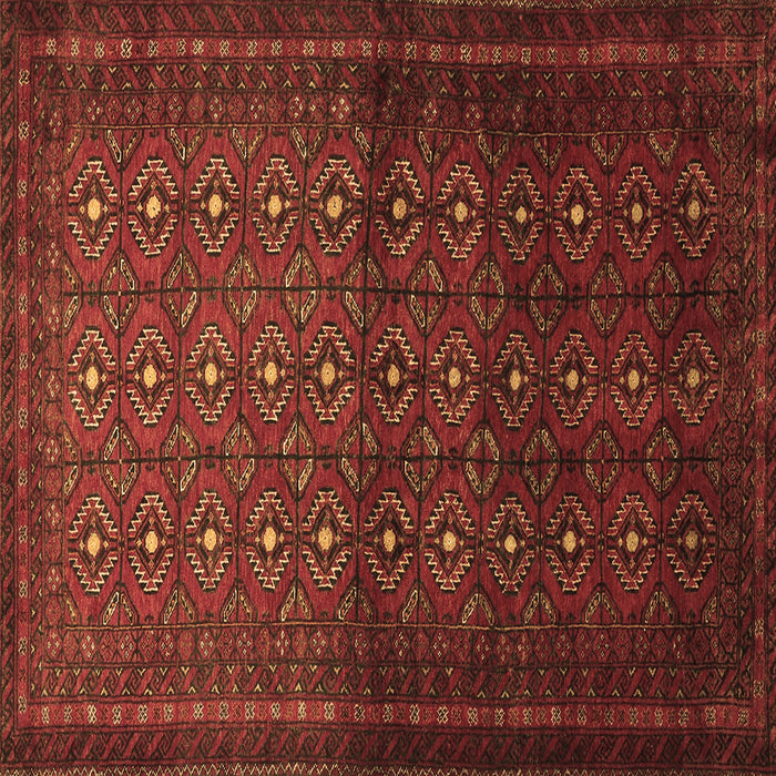 Square Machine Washable Southwestern Brown Country Rug, wshtr1759brn
