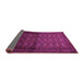 Sideview of Southwestern Purple Country Rug, tr1759pur