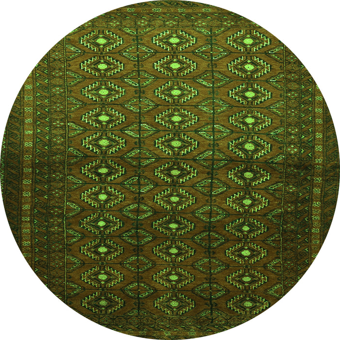 Machine Washable Southwestern Green Country Area Rugs, wshtr1759grn