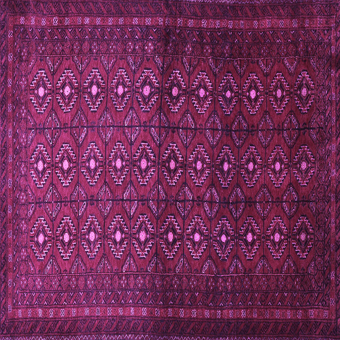 Square Machine Washable Southwestern Purple Country Area Rugs, wshtr1759pur