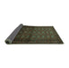 Sideview of Southwestern Turquoise Country Rug, tr1759turq