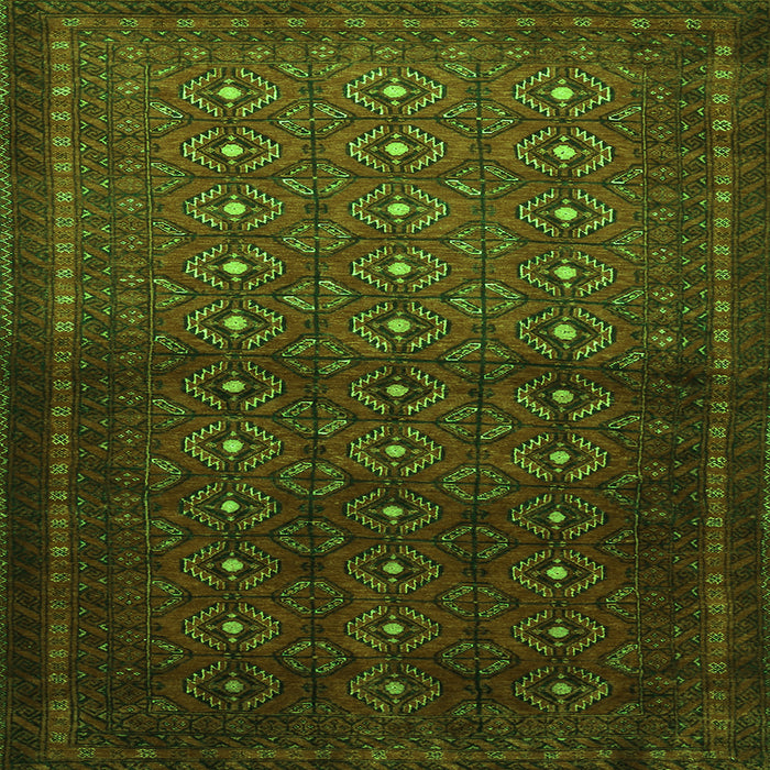 Serging Thickness of Southwestern Green Country Rug, tr1759grn