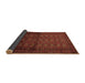 Sideview of Southwestern Brown Country Rug, tr1759brn