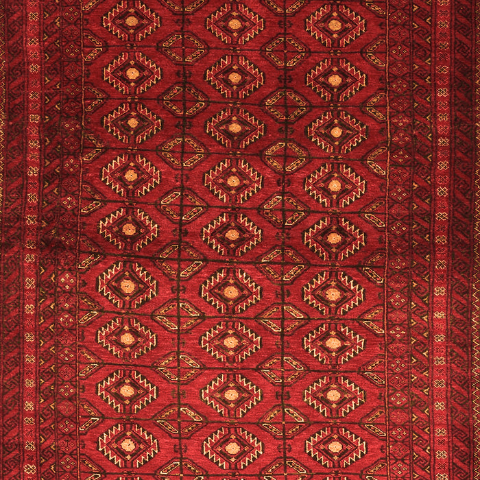 Serging Thickness of Machine Washable Southwestern Orange Country Area Rugs, wshtr1759org