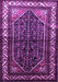 Machine Washable Persian Purple Traditional Area Rugs, wshtr175pur