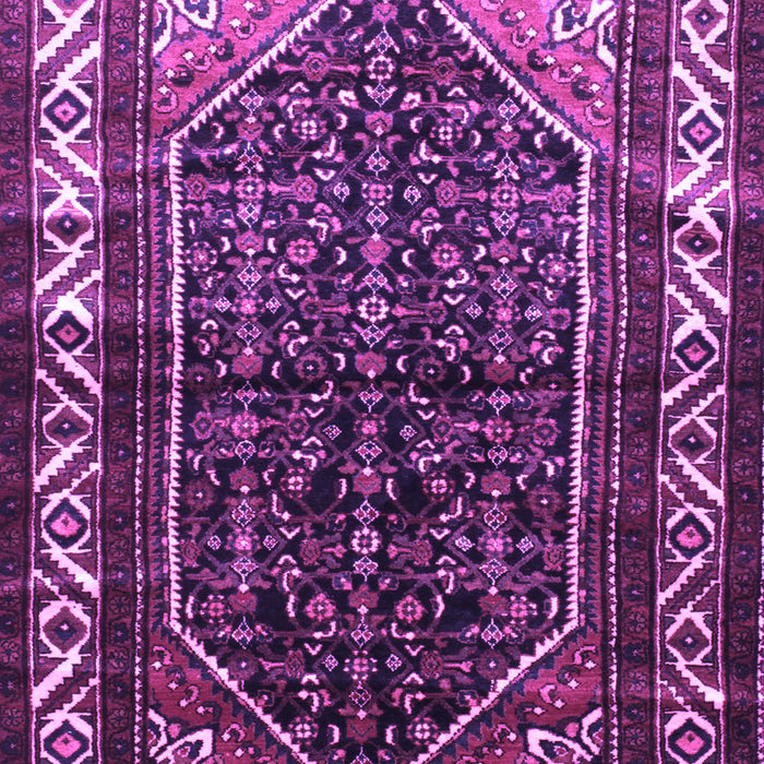 Machine Washable Persian Purple Traditional Area Rugs, wshtr175pur
