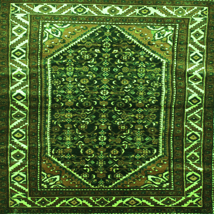 Serging Thickness of Persian Green Traditional Rug, tr175grn