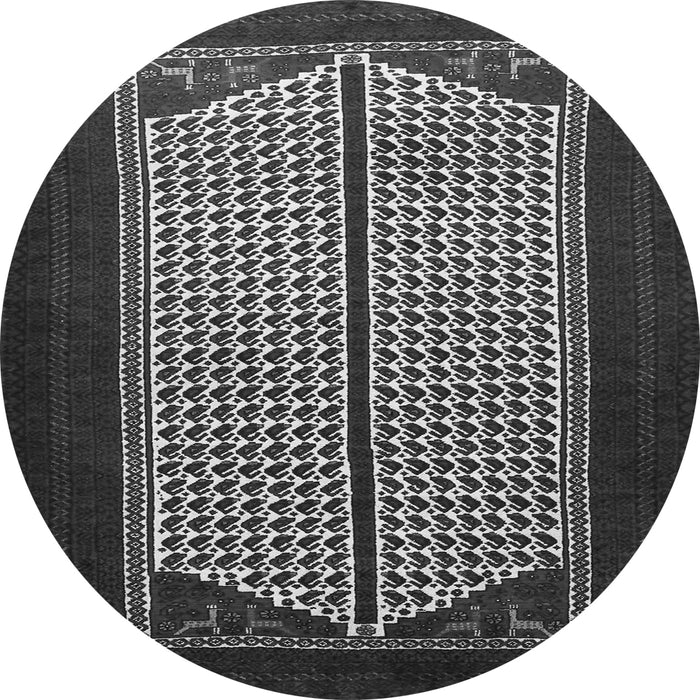 Square Persian Gray Traditional Rug, tr1760gry