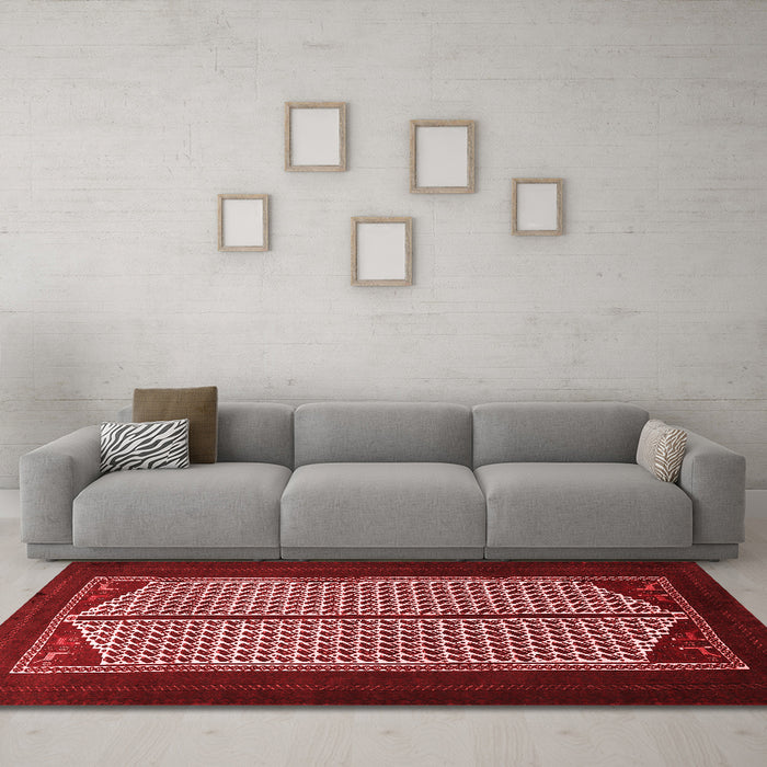 Traditional Red Washable Rugs