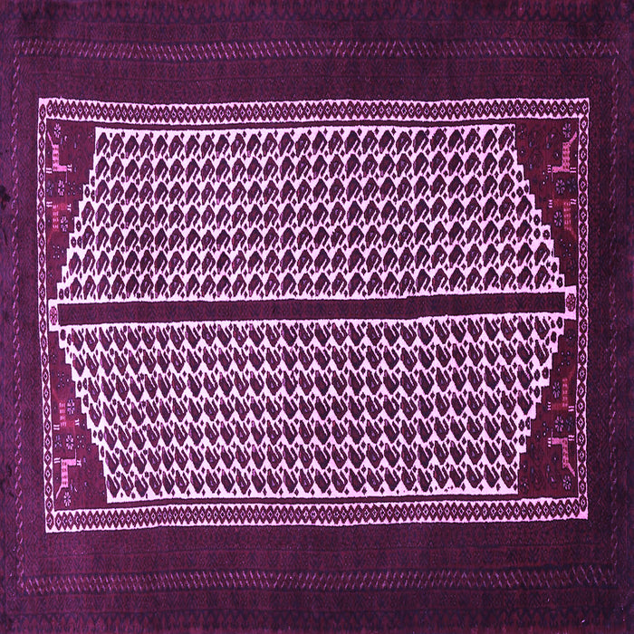 Square Machine Washable Persian Purple Traditional Area Rugs, wshtr1760pur