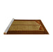 Sideview of Machine Washable Persian Yellow Traditional Rug, wshtr1760yw