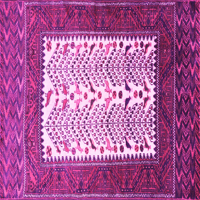 Square Persian Pink Traditional Rug, tr1761pnk