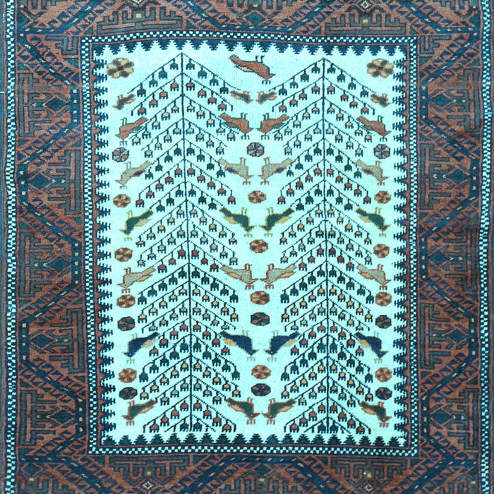 Machine Washable Persian Light Blue Traditional Rug, wshtr1761lblu