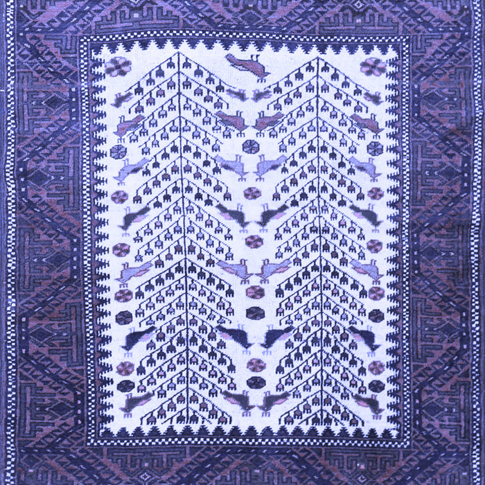 Machine Washable Persian Blue Traditional Rug, wshtr1761blu