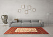 Machine Washable Persian Orange Traditional Area Rugs in a Living Room, wshtr1761org