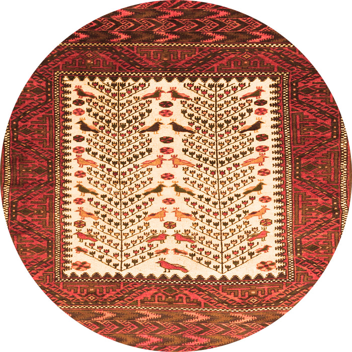 Machine Washable Persian Orange Traditional Area Rugs, wshtr1761org