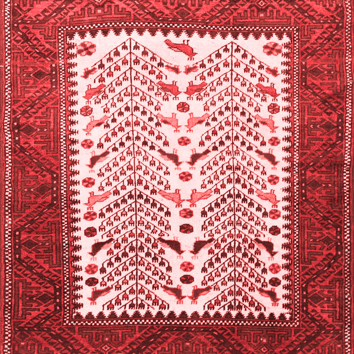 Machine Washable Persian Red Traditional Rug, wshtr1761red
