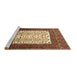 Sideview of Machine Washable Persian Brown Traditional Rug, wshtr1761brn