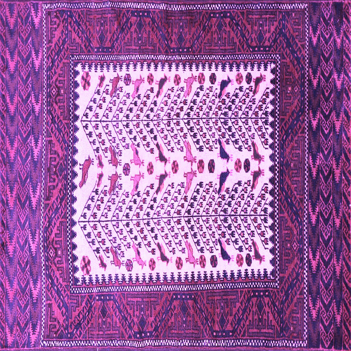 Square Persian Purple Traditional Rug, tr1761pur