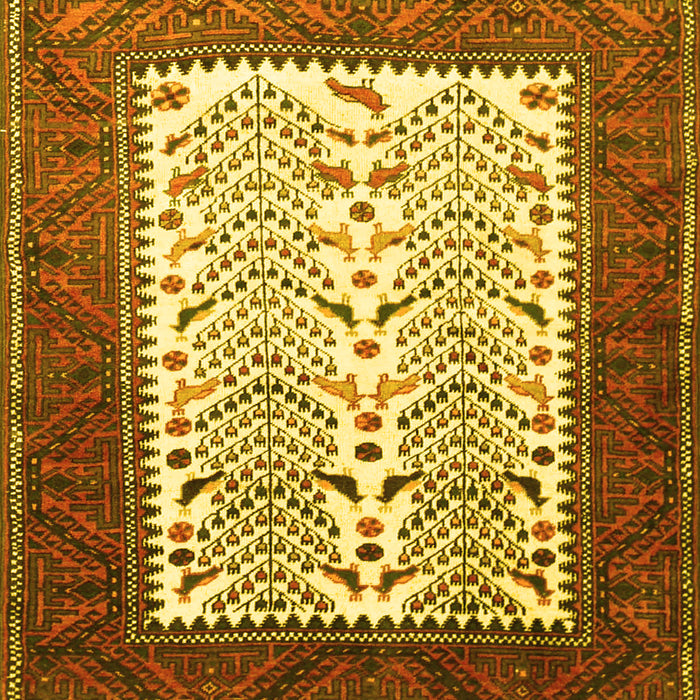 Machine Washable Persian Yellow Traditional Rug, wshtr1761yw