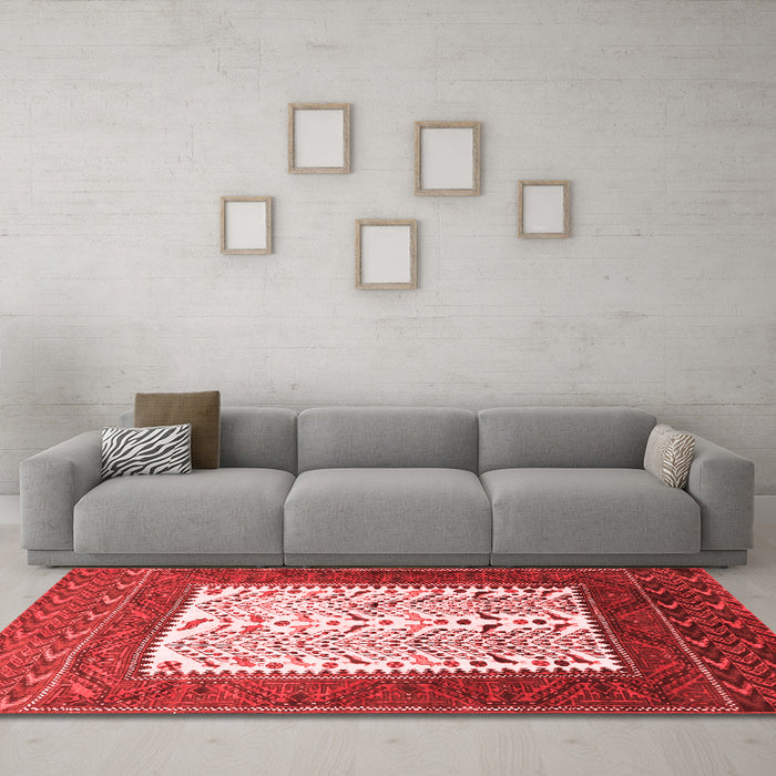 Traditional Red Washable Rugs