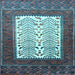 Square Persian Light Blue Traditional Rug, tr1761lblu