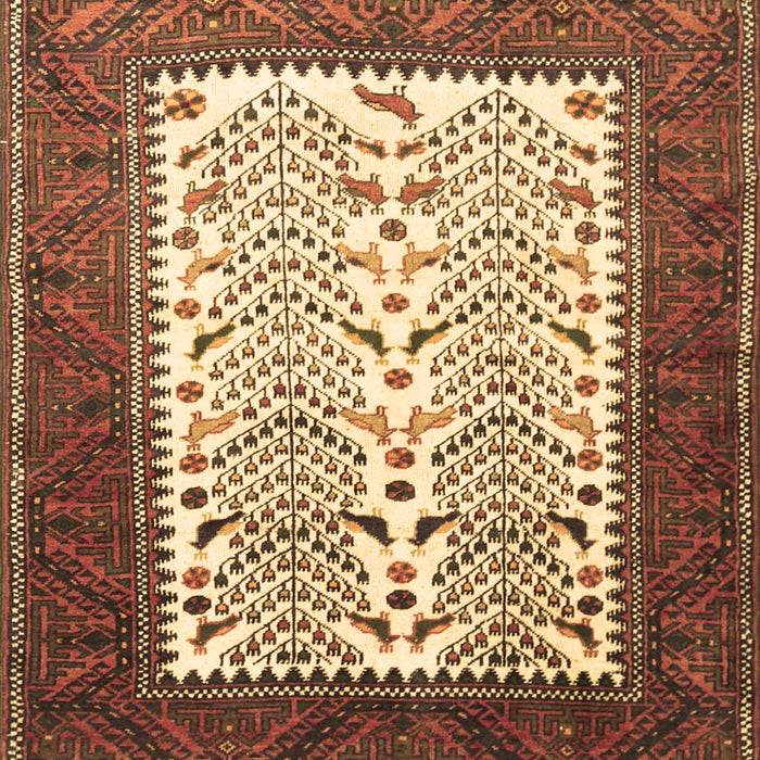 Machine Washable Persian Brown Traditional Rug, wshtr1761brn