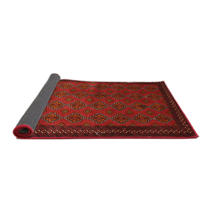 Sideview of Traditional Fire Brick Red Southwestern Rug, tr1762