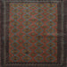 Square Southwestern Light Blue Country Rug, tr1762lblu