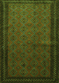 Southwestern Green Country Rug, tr1762grn