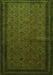 Southwestern Green Country Rug, tr1762grn