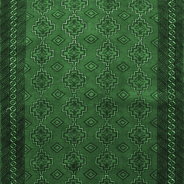 Machine Washable Southwestern Emerald Green Country Area Rugs, wshtr1762emgrn