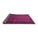 Sideview of Southwestern Purple Country Rug, tr1762pur