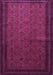 Machine Washable Southwestern Purple Country Area Rugs, wshtr1762pur