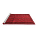 Country Red Washable Rugs