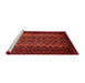 Sideview of Machine Washable Traditional Red Rug, wshtr1763