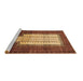 Sideview of Machine Washable Persian Brown Traditional Rug, wshtr1764brn