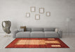 Machine Washable Persian Orange Traditional Area Rugs in a Living Room, wshtr1764org