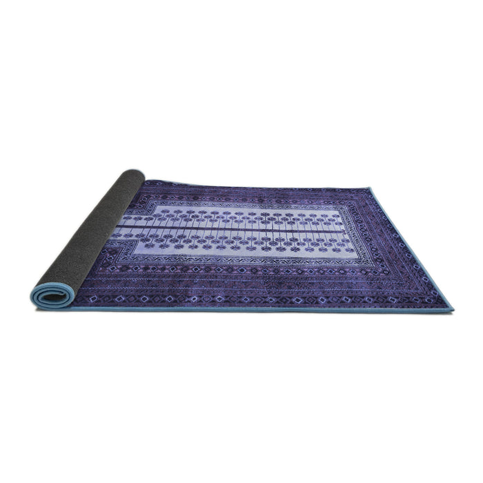 Sideview of Persian Blue Traditional Rug, tr1764blu