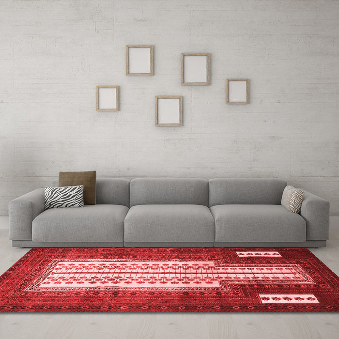 Traditional Red Washable Rugs
