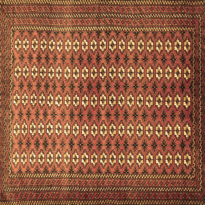 Square Persian Brown Traditional Rug, tr1765brn