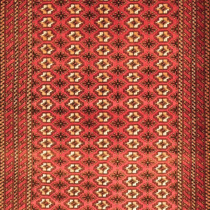 Serging Thickness of Machine Washable Persian Orange Traditional Area Rugs, wshtr1765org