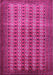 Machine Washable Persian Pink Traditional Rug, wshtr1765pnk