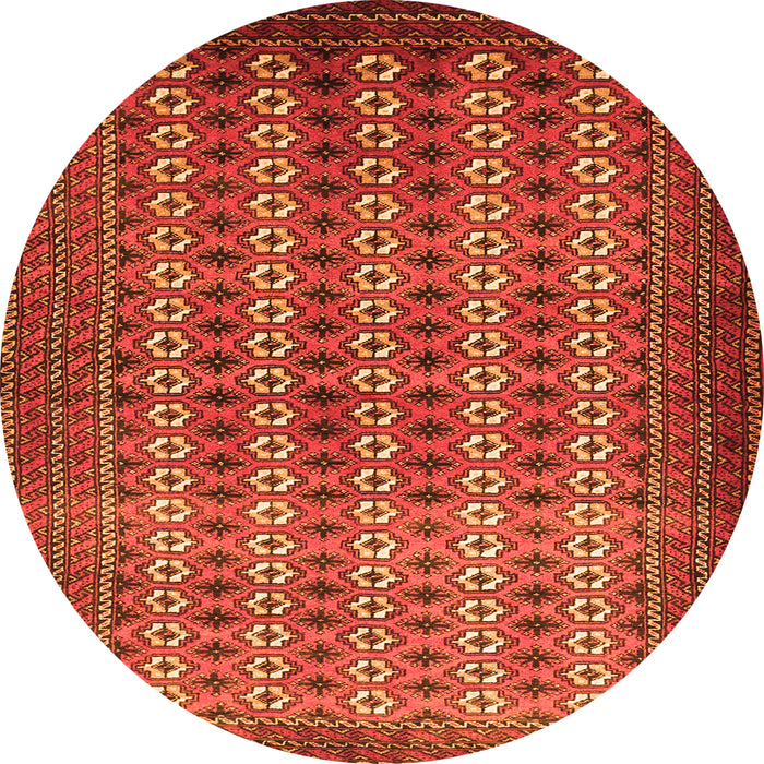 Square Persian Orange Traditional Rug, tr1765org