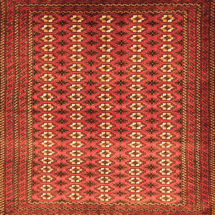 Serging Thickness of Persian Orange Traditional Rug, tr1765org