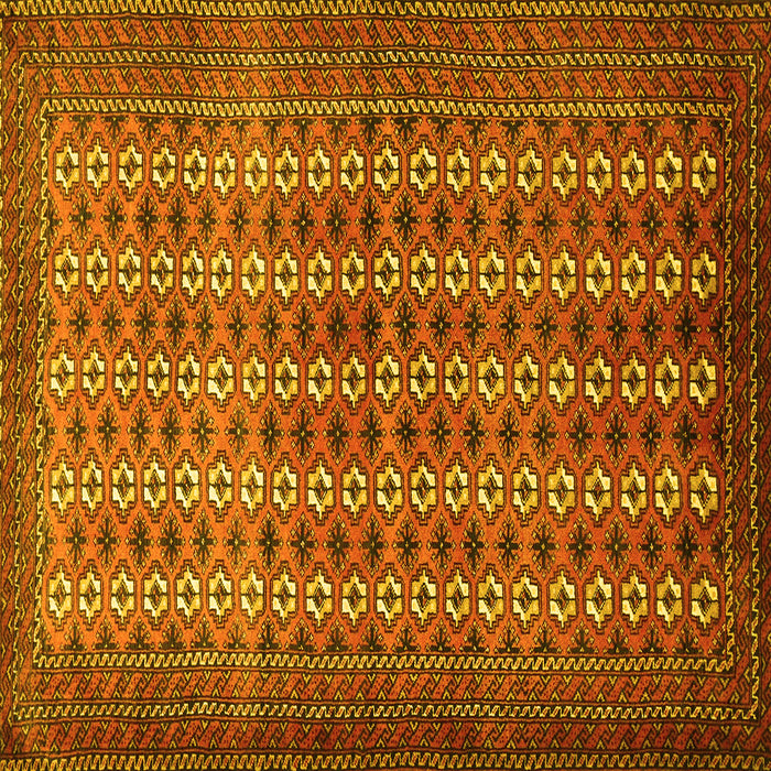 Square Persian Yellow Traditional Rug, tr1765yw