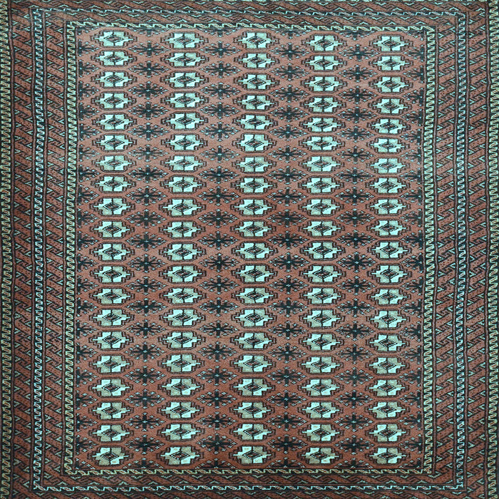 Square Machine Washable Persian Light Blue Traditional Rug, wshtr1765lblu