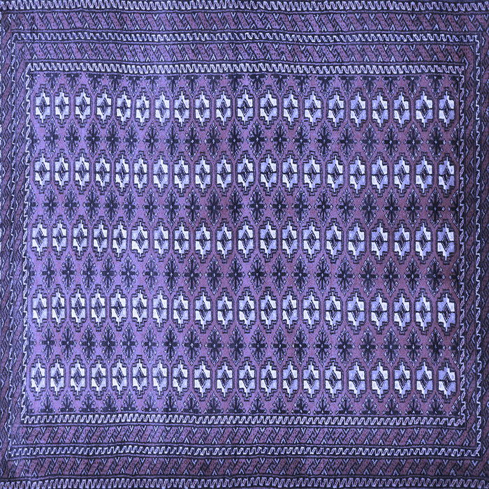 Square Persian Blue Traditional Rug, tr1765blu