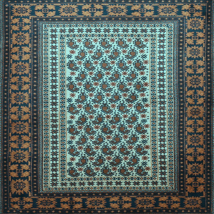 Square Persian Light Blue Traditional Rug, tr1766lblu