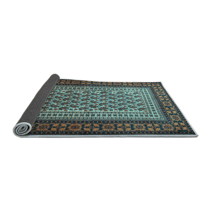 Sideview of Persian Light Blue Traditional Rug, tr1766lblu